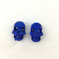 Alloy Blue Skeleton Beads | Fashion Jewellery Outlet | Fashion Jewellery Outlet