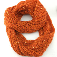 Orange Infinity Scarf | Fashion Jewellery Outlet | Fashion Jewellery Outlet