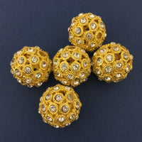 Alloy Gold Round Bead | Fashion Jewellery Outlet | Fashion Jewellery Outlet