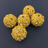 Alloy Gold Round Bead | Fashion Jewellery Outlet | Fashion Jewellery Outlet