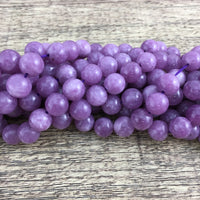 8mm Lavender Jade Bead | Fashion Jewellery Outlet | Fashion Jewellery Outlet