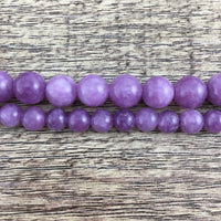 6mm Lavender Jade Bead | Fashion Jewellery Outlet | Fashion Jewellery Outlet