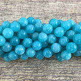 6mm Milky Blue Jade Bead | Fashion Jewellery Outlet | Fashion Jewellery Outlet