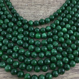 6mm Milky Green Jade Bead | Fashion Jewellery Outlet | Fashion Jewellery Outlet