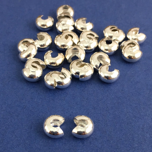 4mm Alloy Crimp Covers | Fashion Jewellery Outlet | Fashion Jewellery Outlet