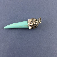 Blue Howlite Drop Pendant | Fashion Jewellery Outlet | Fashion Jewellery Outlet