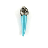 Blue Howlite Drop Pendant | Fashion Jewellery Outlet | Fashion Jewellery Outlet