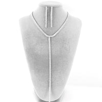 2 Row Silver Rhinestone Necklace | Fashion Jewellery Outlet | Fashion Jewellery Outlet
