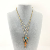 Boho Style Chain Choker White Bullet Necklace| Fashion Jewellery Outlet | Fashion Jewellery Outlet