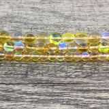 6mm Yellow Mystic Aura Bead | Fashion Jewellery Outlet | Fashion Jewellery Outlet