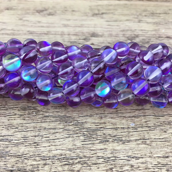 8mm Purple Mystic Aura Bead | Fashion Jewellery Outlet | Fashion Jewellery Outlet
