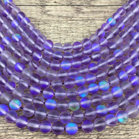 8mm Matte Purple Mystic Aura Bead | Fashion Jewellery Outlet | Fashion Jewellery Outlet