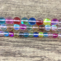 8mm Multicolor Mystic Aura Beads | Fashion Jewellery Outlet | Fashion Jewellery Outlet