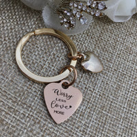 Worry LESS Love MORE Custom Keychain | Fashion Jewellery Outlet | Fashion Jewellery Outlet