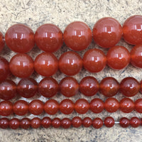 12mm Red Carnelian Beads | Fashion Jewellery Outlet | Fashion Jewellery Outlet