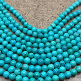 6mm Teal Green Turquoise Beads | Fashion Jewellery Outlet | Fashion Jewellery Outlet