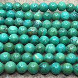 6mm Green Turquoise Beads | Fashion Jewellery Outlet | Fashion Jewellery Outlet