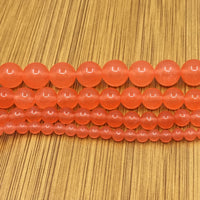 6mm Peach Jade Bead | Fashion Jewellery Outlet | Fashion Jewellery Outlet