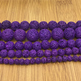 10mm Purple Lava Bead | Fashion Jewellery Outlet | Fashion Jewellery Outlet