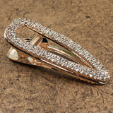 Rose Gold Crystal Rhinestone Stud Hair Clip | Fashion Jewellery Outlet | Fashion Jewellery Outlet