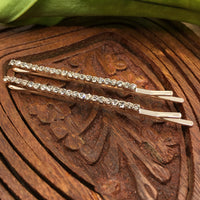 Rose Gold Crystal Rhinestone Stud Hair Clip | Fashion Jewellery Outlet | Fashion Jewellery Outlet