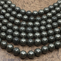 6mm Pyrite Beads | Fashion Jewellery Outlet | Fashion Jewellery Outlet