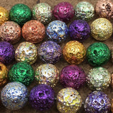 10mm Multicolored Lava Beads | Fashion Jewellery Outlet | Fashion Jewellery Outlet