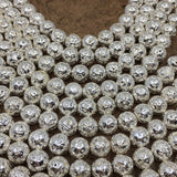 8mm Silver Lava Beads | Fashion Jewellery Outlet | Fashion Jewellery Outlet