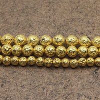 10mm Gold Lava Bead | Fashion Jewellery Outlet | Fashion Jewellery Outlet