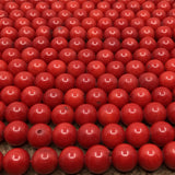 6mm Dyed Red Natural Coral Beads | Fashion Jewellery Outlet | Fashion Jewellery Outlet