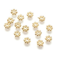 3mm Alloy Dull Gold Daisy Spacer Beads | Fashion Jewellery Outlet | Fashion Jewellery Outlet