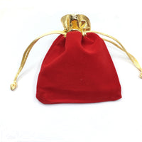 Small Red Velvet Bag | Fashion Jewellery Outlet | Fashion Jewellery Outlet