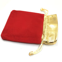 Small Red Velvet Bag | Fashion Jewellery Outlet | Fashion Jewellery Outlet