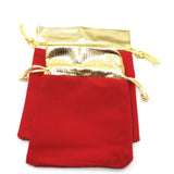 Medium Red Velvet Bag | Fashion Jewellery Outlet | Fashion Jewellery Outlet