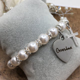 Grandma & Mama Swarovski Pearl Bracelet | Fashion Jewellery Outlet | Fashion Jewellery Outlet
