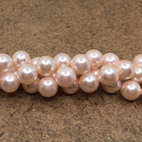 10mm Blush Pink Shell Pearls | Fashion Jewellery Outlet | Fashion Jewellery Outlet