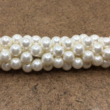 12mm White Shell Pearls | Fashion Jewellery Outlet | Fashion Jewellery Outlet
