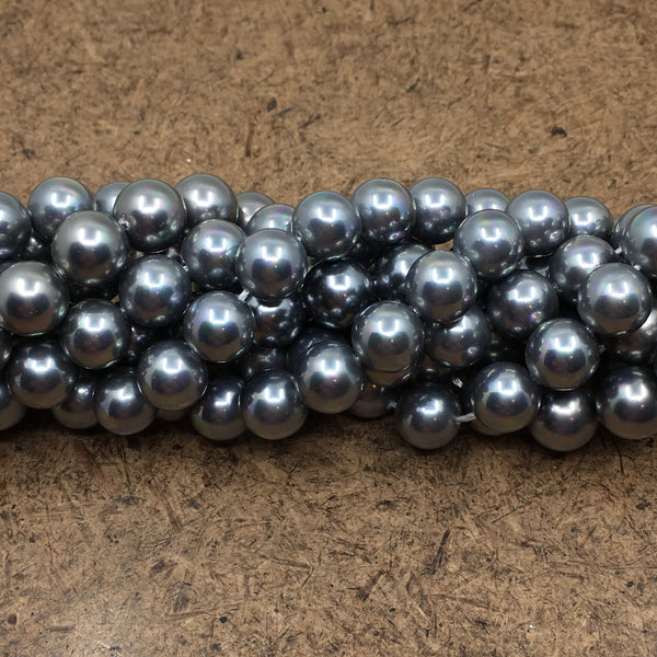6mm Grey Shell Pearls | Fashion Jewellery Outlet | Fashion Jewellery Outlet