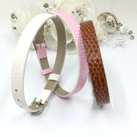 Pink Thin Faux Leather Strap Band | Fashion Jewellery Outlet | Fashion Jewellery Outlet