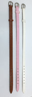 Pink Thin Faux Leather Strap Band | Fashion Jewellery Outlet | Fashion Jewellery Outlet