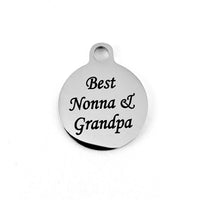 Best Nonna & Grandpa Personalized Charm | Fashion Jewellery Outlet | Fashion Jewellery Outlet