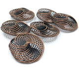 22mm Alloy Dark Copper Filigree Connectors | Fashion Jewellery Outlet | Fashion Jewellery Outlet