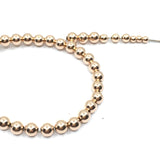 3mm 14K Rose Gold Filled Rose Gold Beads | Fashion Jewellery Outlet | Fashion Jewellery Outlet