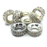 Silver Rondelle Round Bead | Fashion Jewellery Outlet | Fashion Jewellery Outlet