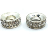 Silver Rondelle Round Bead | Fashion Jewellery Outlet | Fashion Jewellery Outlet