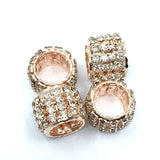 Rose Gold Rhinestone Spacer Bead | Fashion Jewellery Outlet | Fashion Jewellery Outlet