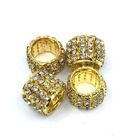 Gold Rhinestone Spacer Beads | Fashion Jewellery Outlet | Fashion Jewellery Outlet