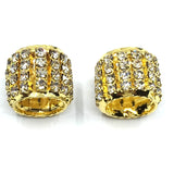 Gold Rhinestone Spacer Beads | Fashion Jewellery Outlet | Fashion Jewellery Outlet