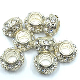 Silver Round Rondelle Bead | Fashion Jewellery Outlet | Fashion Jewellery Outlet