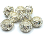 Silver Round Rondelle Bead | Fashion Jewellery Outlet | Fashion Jewellery Outlet